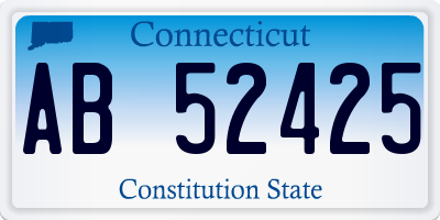 CT license plate AB52425