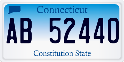 CT license plate AB52440