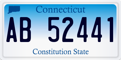 CT license plate AB52441