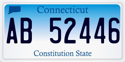 CT license plate AB52446