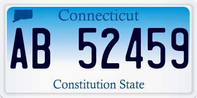 CT license plate AB52459