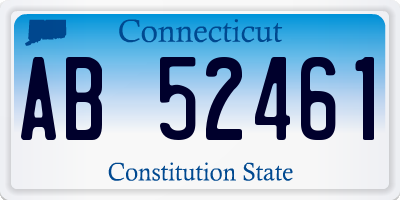 CT license plate AB52461