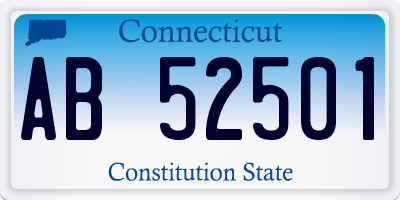 CT license plate AB52501