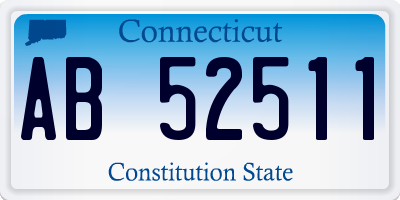 CT license plate AB52511