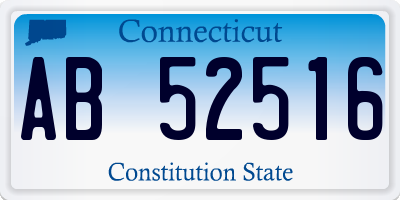 CT license plate AB52516