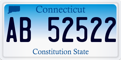 CT license plate AB52522