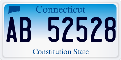 CT license plate AB52528