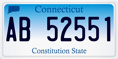 CT license plate AB52551