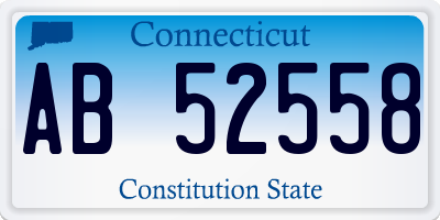 CT license plate AB52558