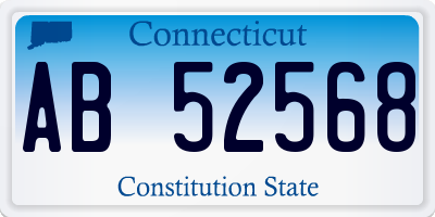 CT license plate AB52568