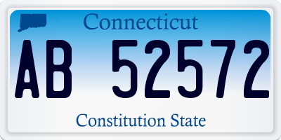 CT license plate AB52572