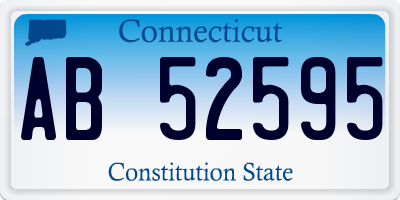 CT license plate AB52595