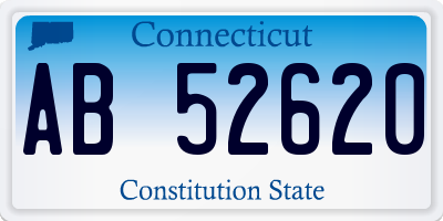 CT license plate AB52620