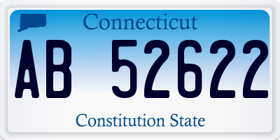 CT license plate AB52622