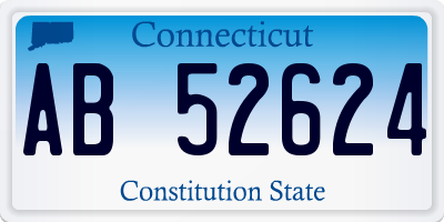 CT license plate AB52624