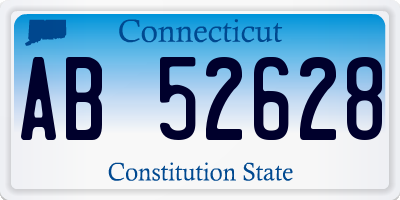 CT license plate AB52628