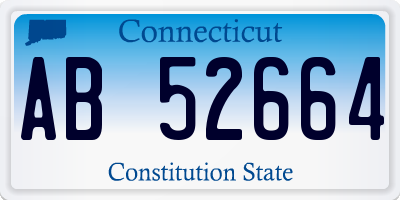 CT license plate AB52664