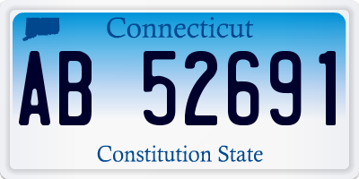 CT license plate AB52691