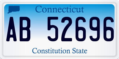 CT license plate AB52696