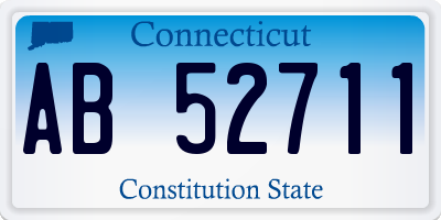 CT license plate AB52711