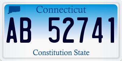 CT license plate AB52741