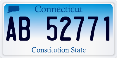 CT license plate AB52771