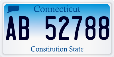 CT license plate AB52788