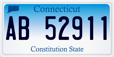 CT license plate AB52911