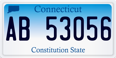 CT license plate AB53056