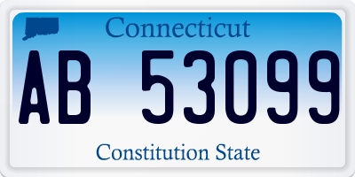 CT license plate AB53099