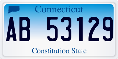 CT license plate AB53129