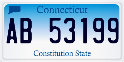 CT license plate AB53199