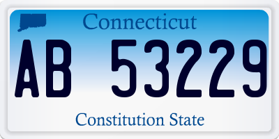 CT license plate AB53229