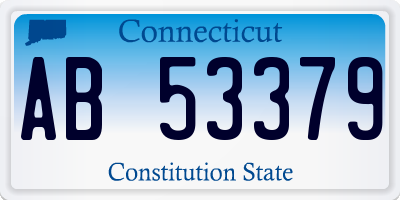 CT license plate AB53379