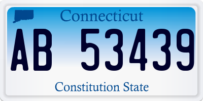 CT license plate AB53439