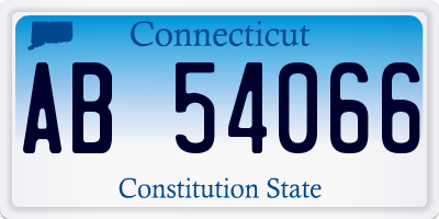 CT license plate AB54066