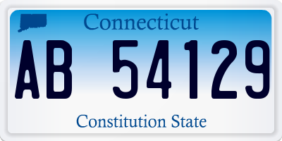 CT license plate AB54129