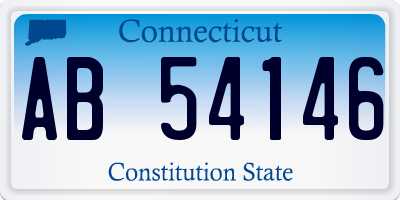 CT license plate AB54146