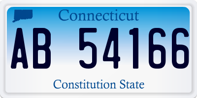 CT license plate AB54166