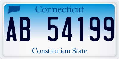 CT license plate AB54199