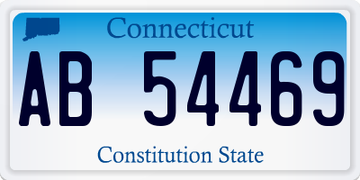 CT license plate AB54469