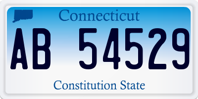 CT license plate AB54529