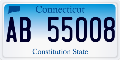 CT license plate AB55008