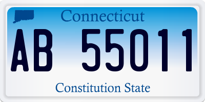 CT license plate AB55011