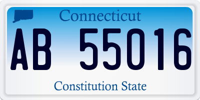 CT license plate AB55016