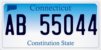 CT license plate AB55044