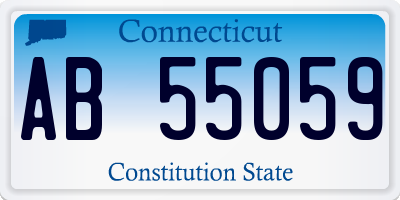 CT license plate AB55059