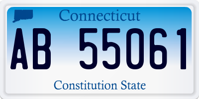 CT license plate AB55061