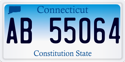 CT license plate AB55064