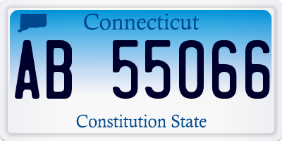 CT license plate AB55066
